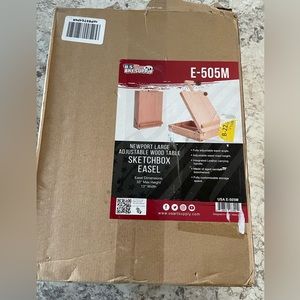 Wooden Desktop Easel and Storage Case for Paint by Numbers.